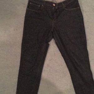 Dark denim jeans